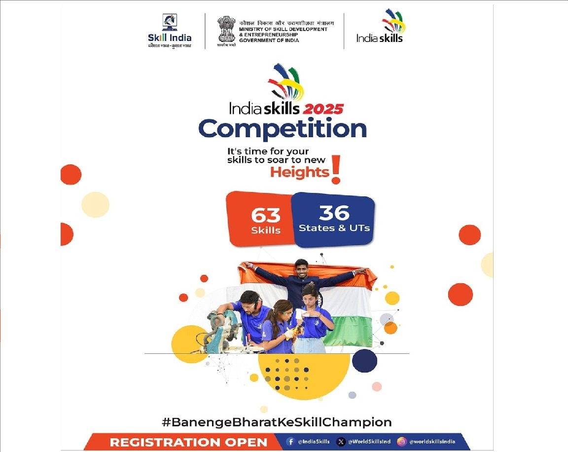 IndiaSkills 2025 opens registration; nation gears up for global talent hunt