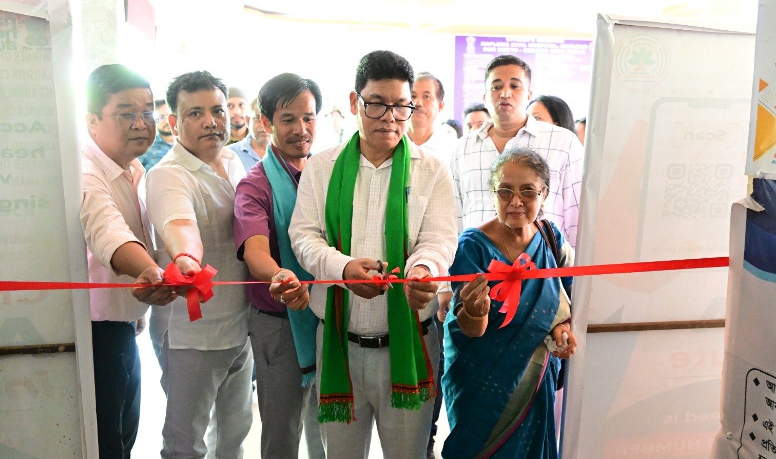 A massive blood drive was held at Haflong to launch the Swasth Nari, Sashakt Parivar Abhiyaan