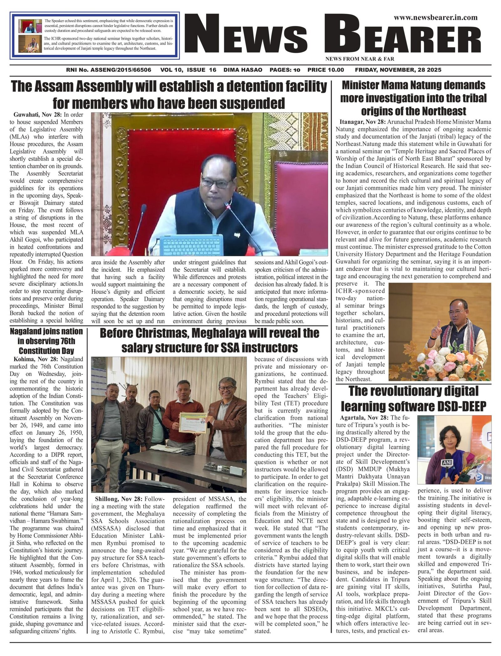 VOL 10, ISSUE 16 – News Bearer