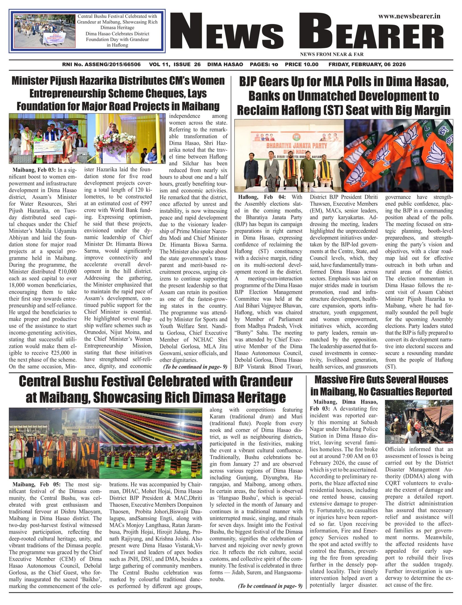 VOL 11, ISSUE 26 – News Bearer