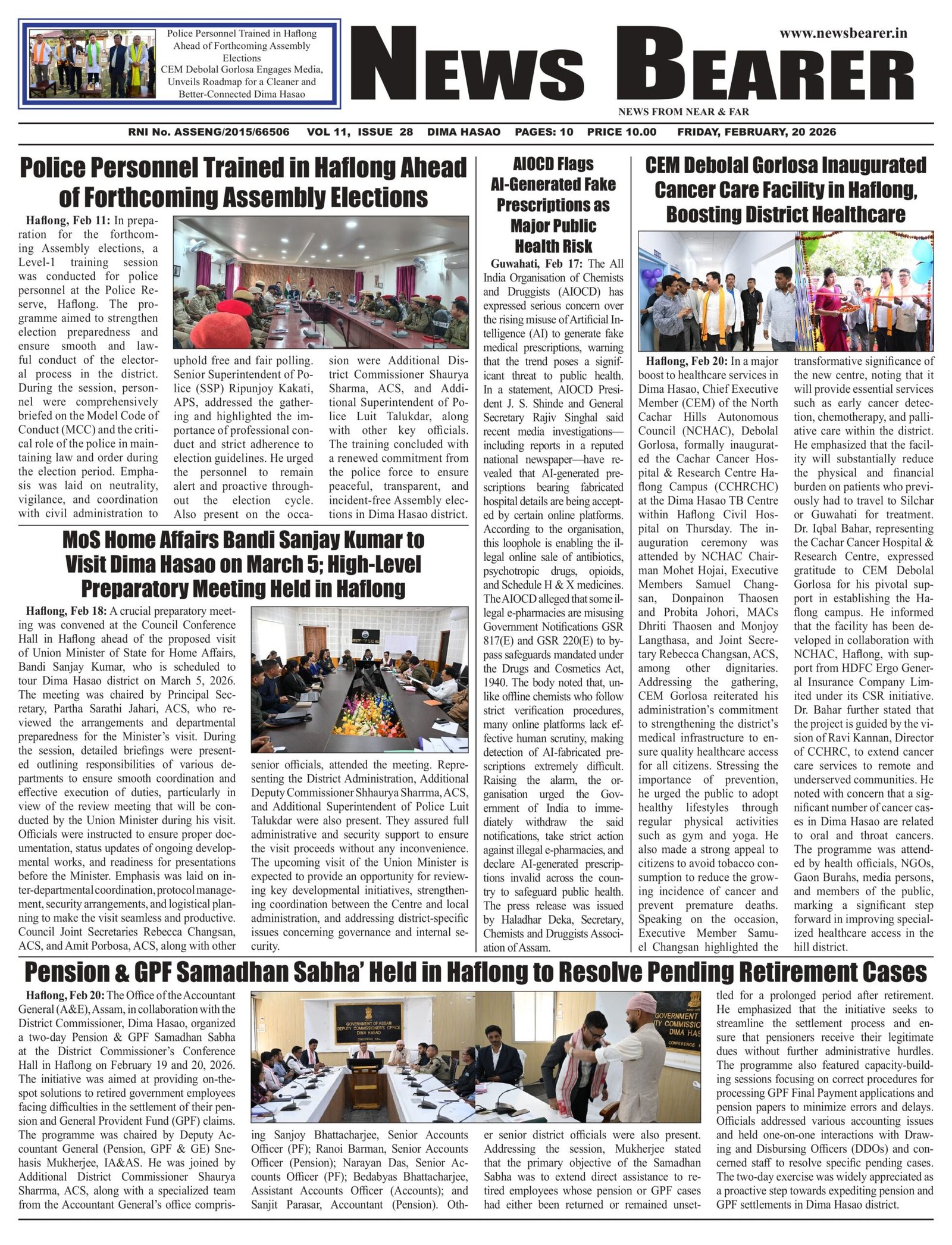 VOL 11, ISSUE 28 – News Bearer