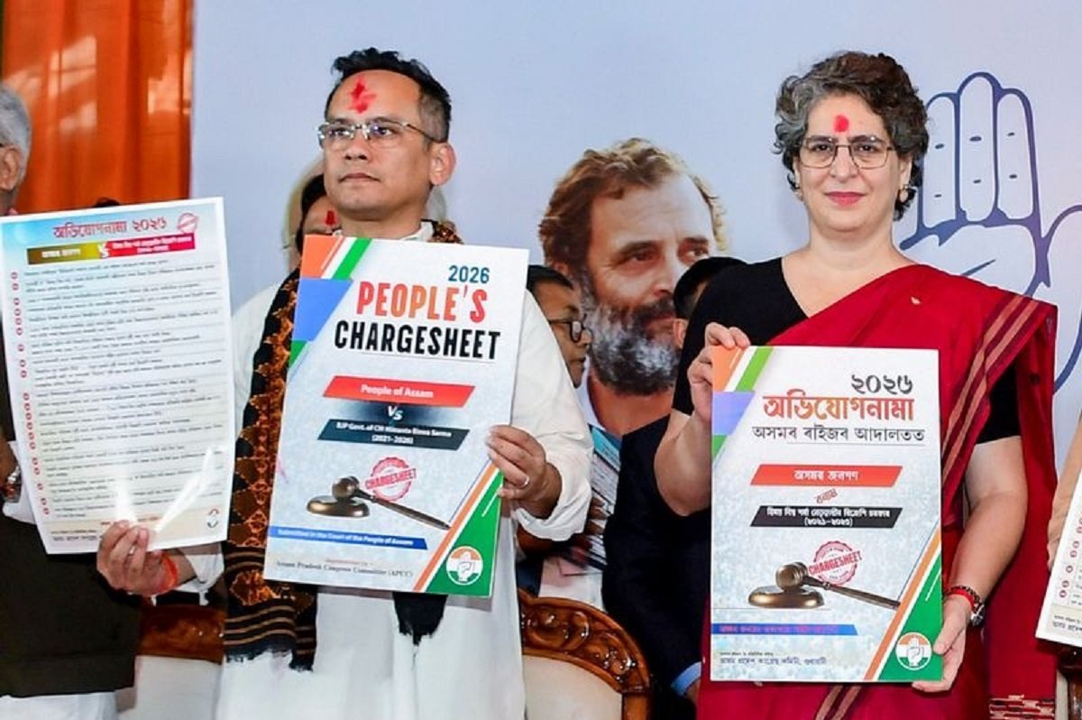 Assam BJP dares Priyanka Gandhi to visit tea gardens, rejects Congress ‘Charge Sheet-2026’