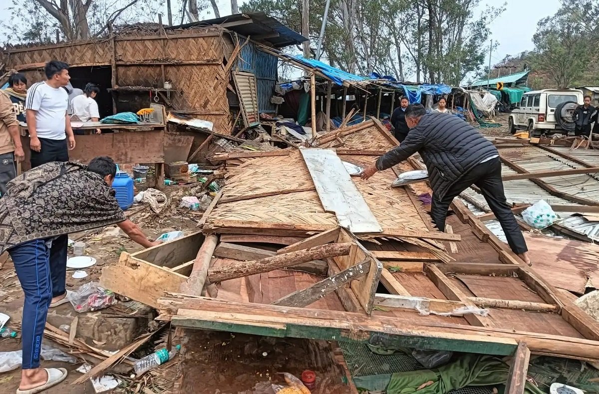 Storms and Hail Lash Nagaland, Houses and Infrastructure Damaged Across Districts