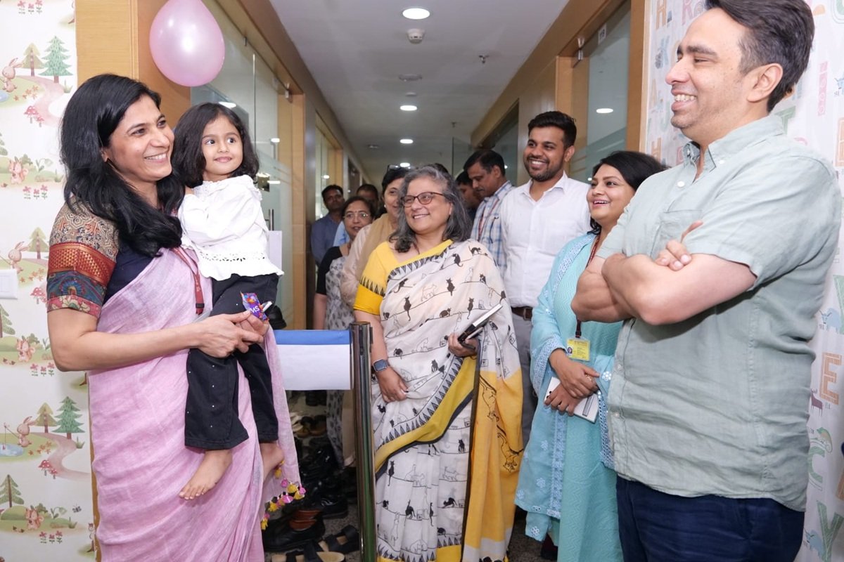 Shri Jayant Chaudhary Opens Daycare at Kaushal Bhawan for MSDE Employee Children