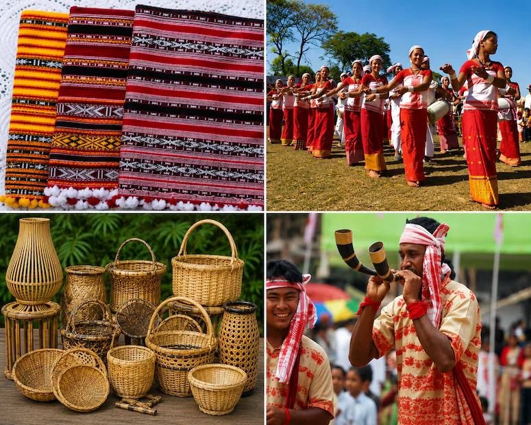 Assam Bags GI Tags for 4 Indigenous Products: Karbi, Deori Handlooms, Bamboo Craft, Bihu Pepa Recognised
