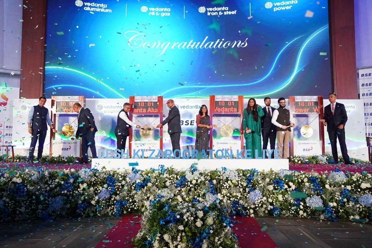 Vedanta marks historic milestone with four new listings on BSE and NSE