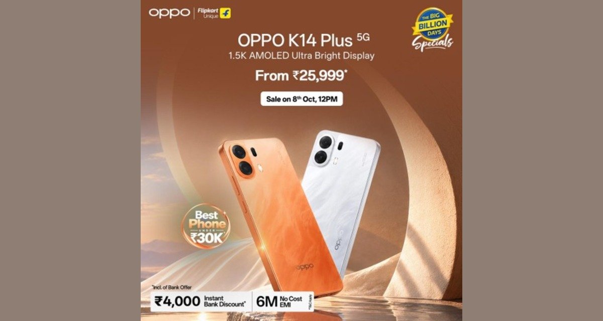 OPPO K14 Plus targets premium mid-range segment with 8000mAh battery and 144Hz AMOLED display