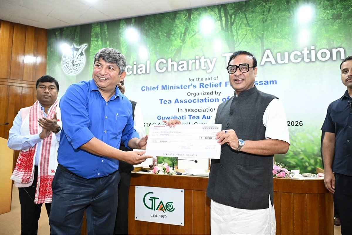 Assam CM unveils bust of Maniram Dewan at Guwahati Tea Auction Centre, attends Special Charity Tea Auction