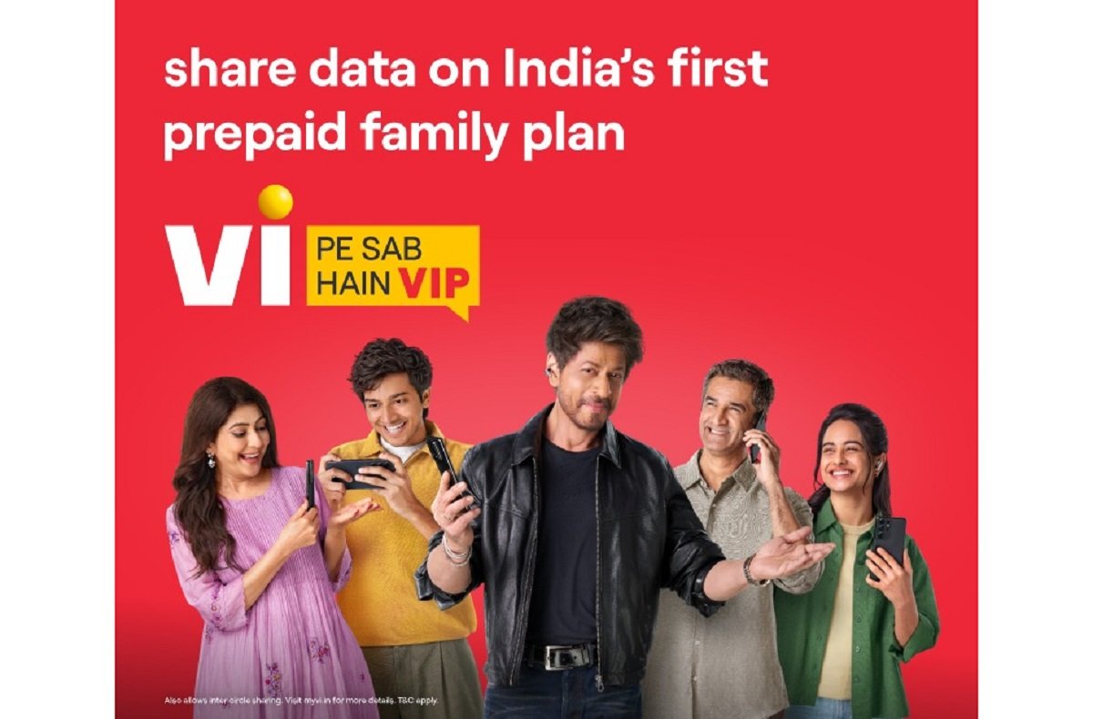 Vi introduces India’s first prepaid family plan with shared data and exclusive rewards